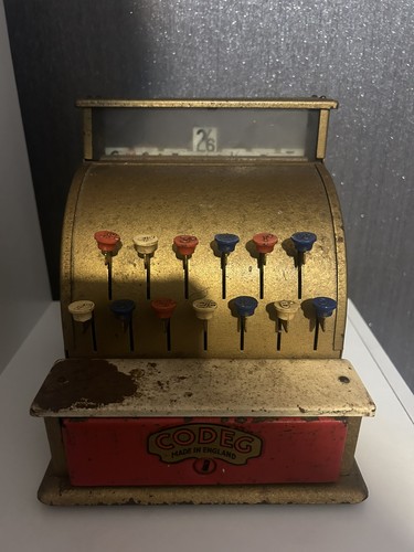Vtg 1950s codeg - tin, plate