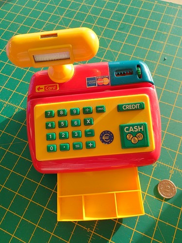 Till cash register - cash, children's