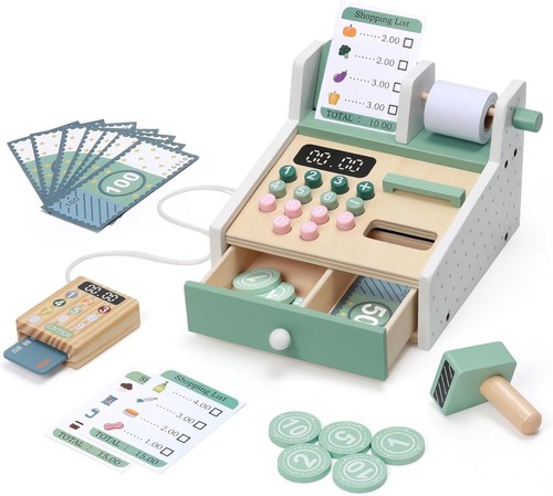 Children toy cash register - cash,