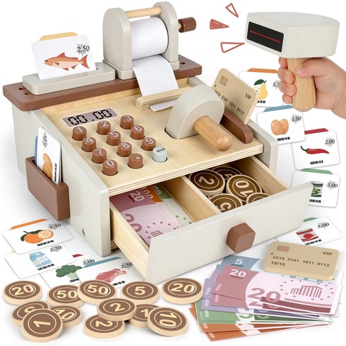 Airlab wooden toy till cash - airlab,