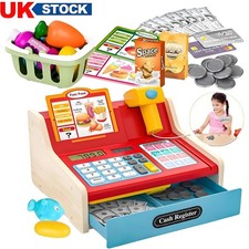 Wooden Toy Cash Register for