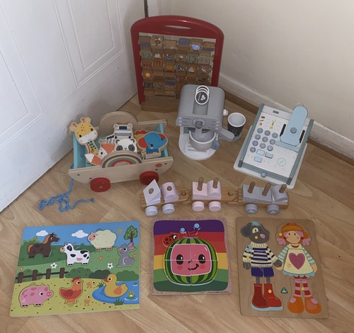 Wooden toy bundle - bundle, alphabet